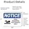 Signmission Pool Reserved For Tenants Only With Symbol, 10 in W x Rectangle, Vinyl Decal OS-2PACK-NS-D-710-L-16384 - alternate 4